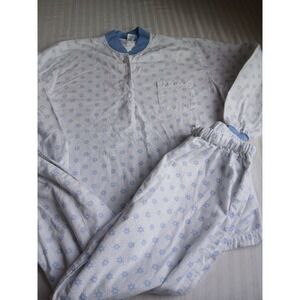 Vermont Country Store Pajamas Large Pants Set Winter Flannel Lounge Sleep Comfor